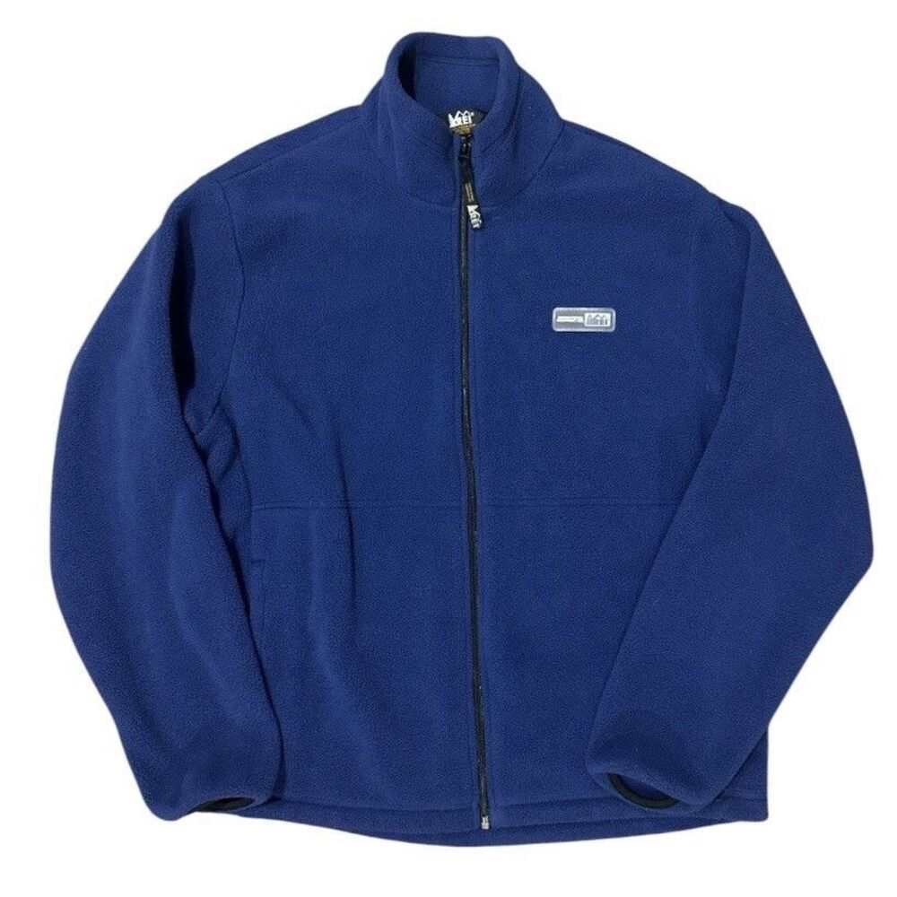 Vintage REI Fleece Jacket Full Zip Blue Woman’s Large Outdoor Gorpcore Hiking